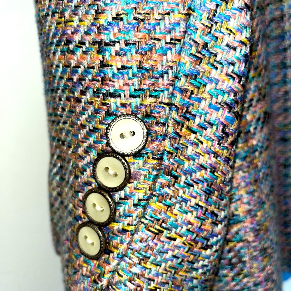 Vintage 1980s Austin Reed Silk Blazer - Picture 6 of 11